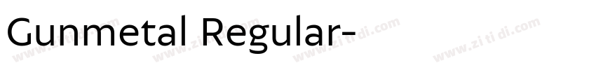 Gunmetal Regular字体转换